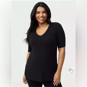 Torrid Super Soft V-neck Tunic Tee